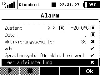 Sprachausgabe Alarme 3