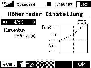 Hoehenruderkompensation
